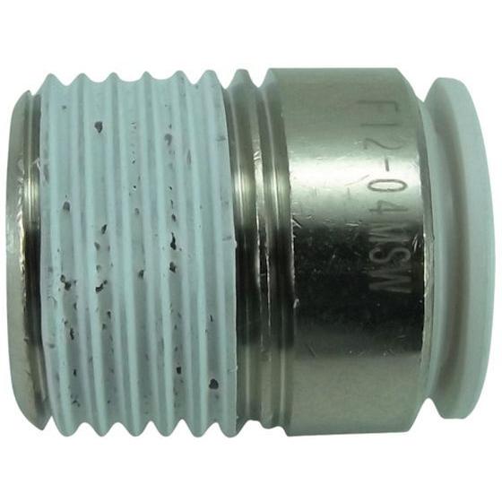 【お取り寄せ】チヨダ ファイブ六角穴付メイルコネクター W(白)12mm・R1／2 F12-04MS...