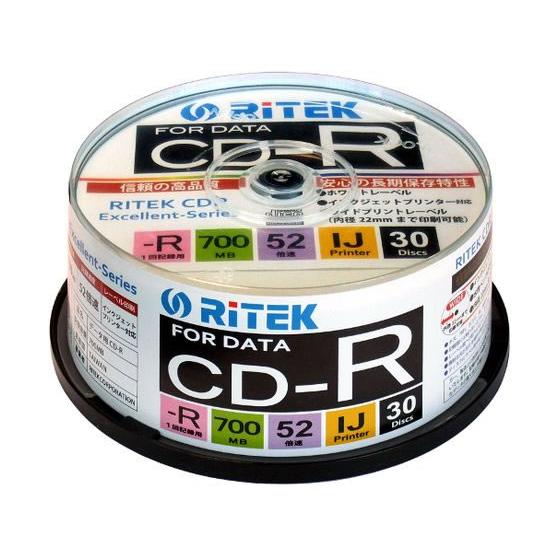 【お取り寄せ】RITEK データ用CD-R 30枚 CD-R700EXWP30RTC データ用ＣＤ−...