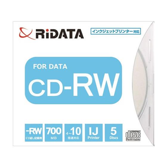 【お取り寄せ】RITEK データ用CD-RW 700MB 5枚 CDRW700PW5PA データ用Ｃ...