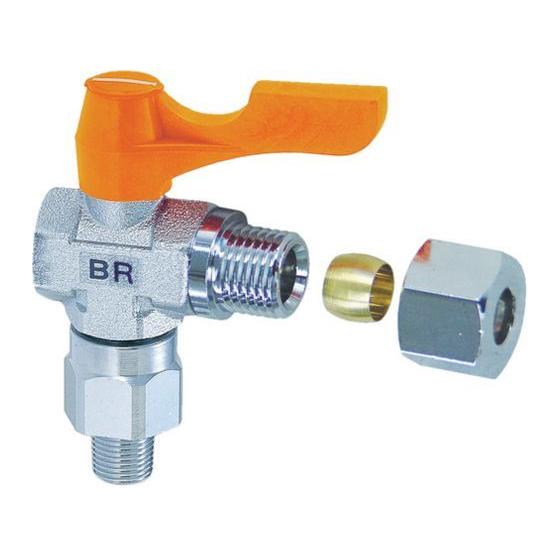 【お取り寄せ】ASOH エースボールRV リングジョイント型 PT1／4×Φ8 BR-8208 バル...