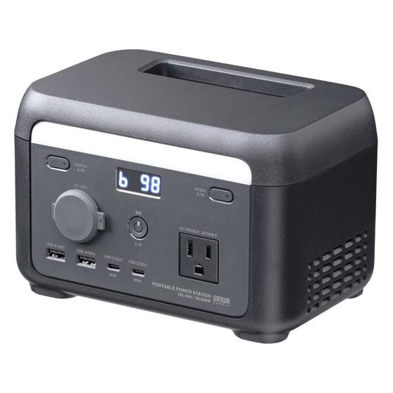 【お取り寄せ】サンワサプライ ポータブル電源 102.4Wh・AC200W BTL-RDC45