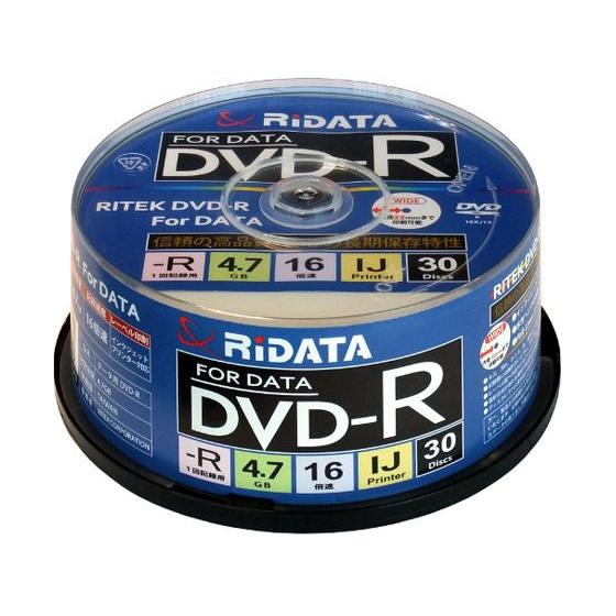 【お取り寄せ】RITEK データ用DVD-R 30枚 D-R16X47GPW30SPB データ用ＤＶ...