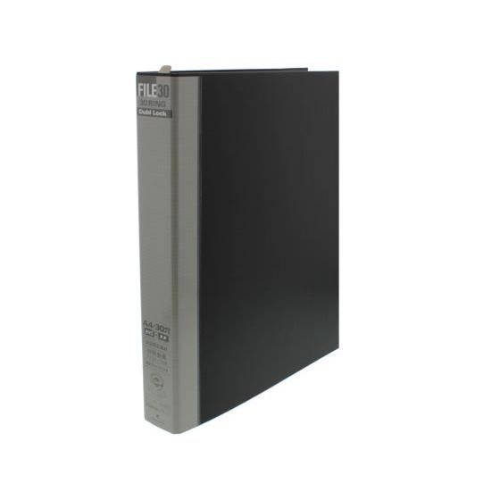 マルマン メタルバインダー(ダブロック) A4タテ 内径30mm ブラック Ａ４ 多穴リングファイル...