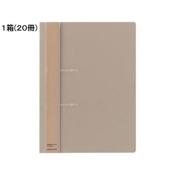 コクヨ ファスナーファイル〈レポート〉 A4タテ 2穴 100枚収容 セピア20冊 ファスナー式 プ...