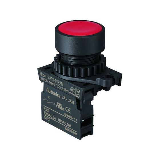 【お取り寄せ】TRUSCO 押しボタンスイッチ Φ25 1a 赤 25P-1AM-R 押しボタンスイ...