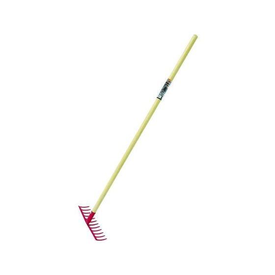 【お取り寄せ】TRUSCO スチールレーキ 木柄 12本爪 TSRM12 熊手 レーキ 農具 農業資...