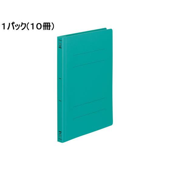 コクヨ フラットファイルPP B5タテ とじ厚15mm 緑 10冊 フ-H11G 通常タイプ フラッ...