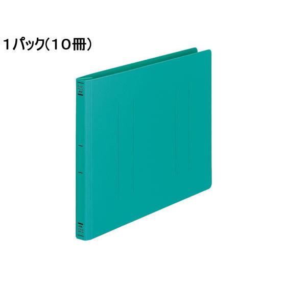 コクヨ フラットファイルPP A4ヨコ とじ厚15mm 緑 10冊 フ-H15G 通常タイプ Ａ４ ...