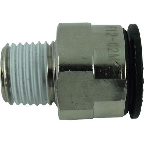 【お取り寄せ】チヨダ ファイブメイルコネクタ 12mm・R1／4 F12-02M 汎用管継手 コンプ...