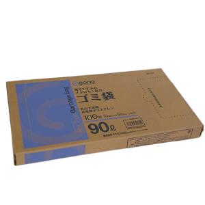 Goono BOX型ゴミ袋 薄手強化タイプ 乳白半透明 90L 100枚｜jetprice