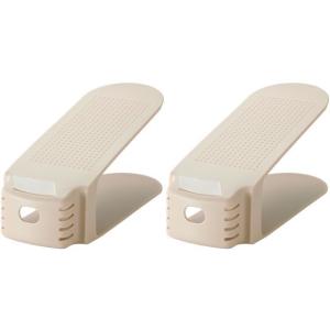 【お取り寄せ】ライクイット サッと取り出し くつホルダー2個組 ベージュ シューズボックス くつ シューズ 日用雑貨