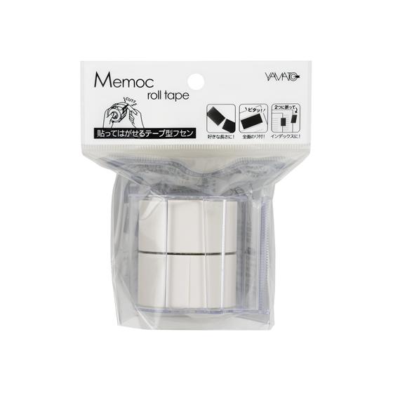 ヤマト メモックロールテープ白 25mm×10m カッター付 2巻 R-25CH-5 テープ式 ふせ...