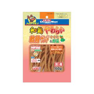 ドギーマンハヤシ 和鶏やわらか軟骨サンドササミ&野菜 60g  おやつ おやつ 犬 ペット ドッグ｜jetprice