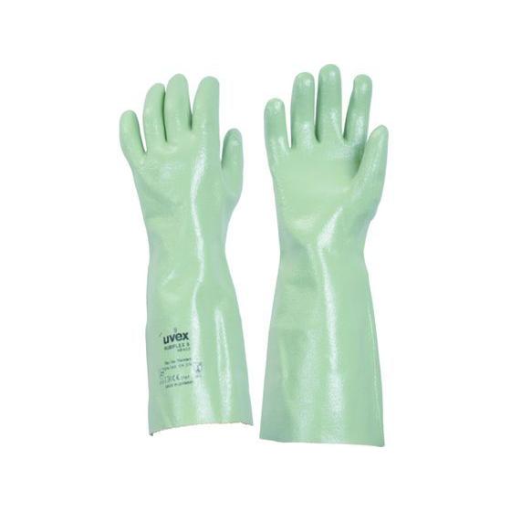 【お取り寄せ】UVEX 耐溶剤手袋 ルビフレックス NB40S XL 9890270 溶剤 酸 アル...