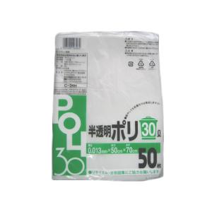 システムポリマー 半透明ポリ袋 30L C-34...の商品画像