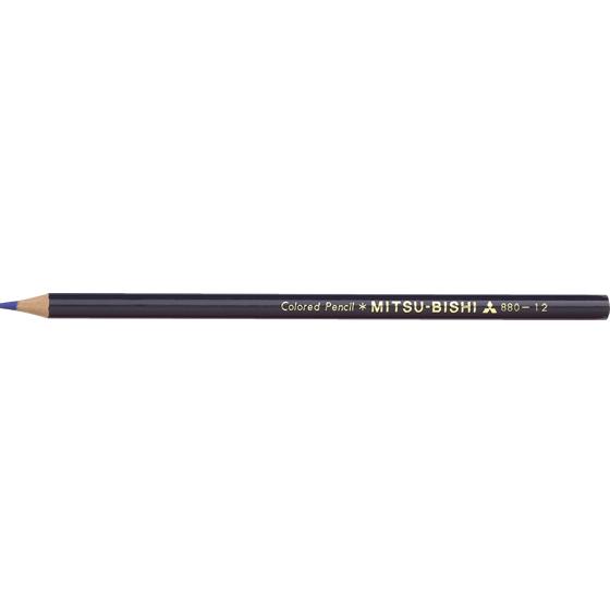 三菱鉛筆/色鉛筆 K880 むらさき/K880.12  色鉛筆 単色 教材用筆記具