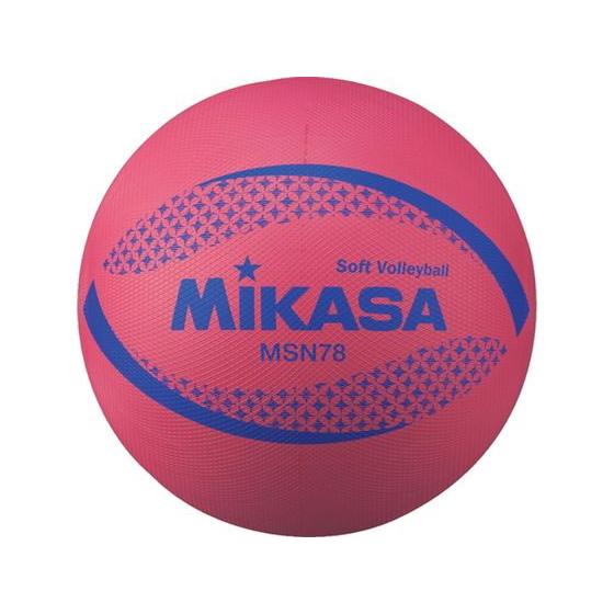 【お取り寄せ】ミカサ カラーソフトバレーボール 検定球 レッド MSN78R