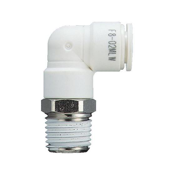 【お取り寄せ】チヨダ ファイブメイルエルボ W(白)16mm・R1／2 F16-04MLW 汎用管継...