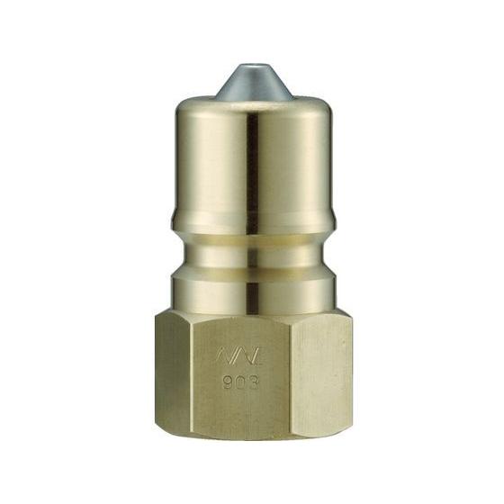 【お取り寄せ】ナック クイックカップリング SPE型 真鍮製 大流量型 オネジ取付用 両路開閉型 C...