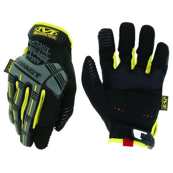 【お取り寄せ】MECHANIX M-Pact ブラック／イエロー S MPT-01-008 防振手袋...