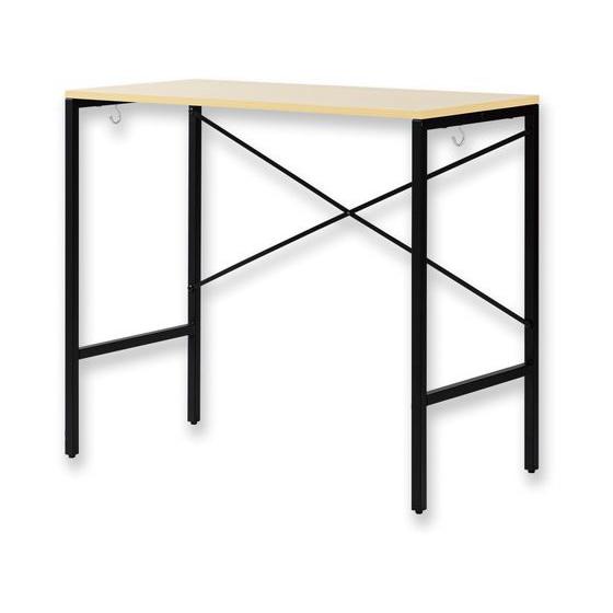 【お取り寄せ】アスカ シンプルデスク ブラック SDK80BK 平机 木製デスク ワゴン オフィスデ...