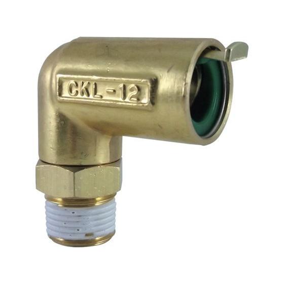 【お取り寄せ】チヨダ タッチコネクターエルボコネクター(金属) 接続口径R3／8 CKL-12-03...