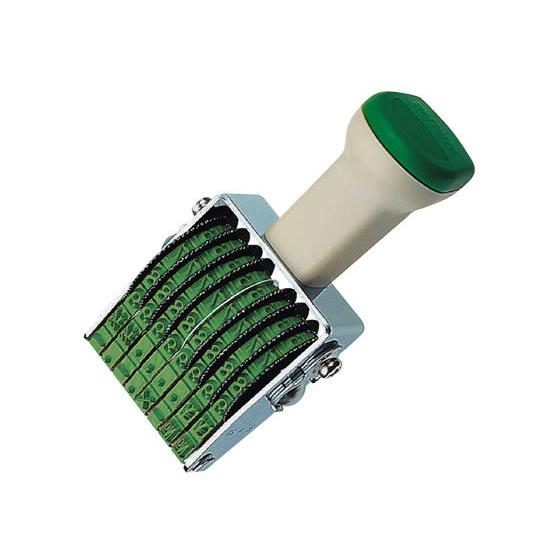 コクヨ 回転印 欧文数字4号8連 明朝体 IS-4-8 欧文数字回転印 回転ゴム印 スタンプ ビジネ...