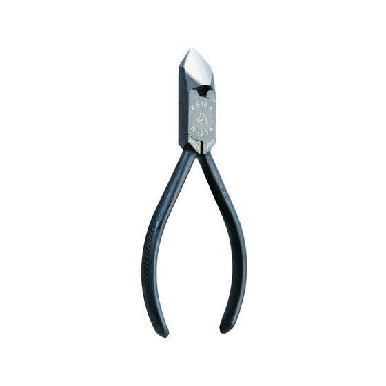 【お取り寄せ】KEIBA 斜めニッパー(ローレットハンドル) 100 N-214R ニッパ ペンチ ...