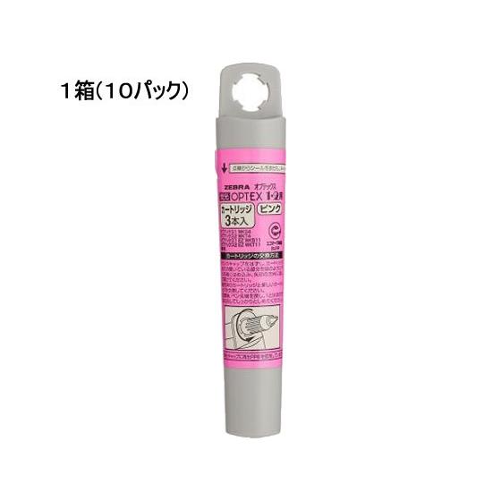 ゼブラ 蛍光オプテックス1・2用カートリッジ ピンク(30本入) RWK8-P ゼブラ 詰め替えイン...