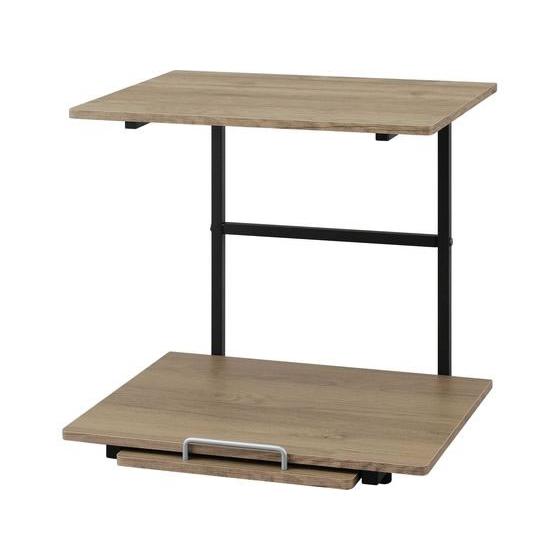 アイリスオーヤマ 冷蔵庫上ラックブラック アッシュブラウン RUR-480R 棚 台 ラック メッシ...