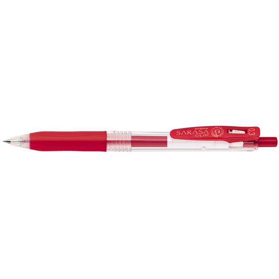 ゼブラ サラサクリップ0.3 赤 JJH15-R 赤インク ゲルインクボールペン