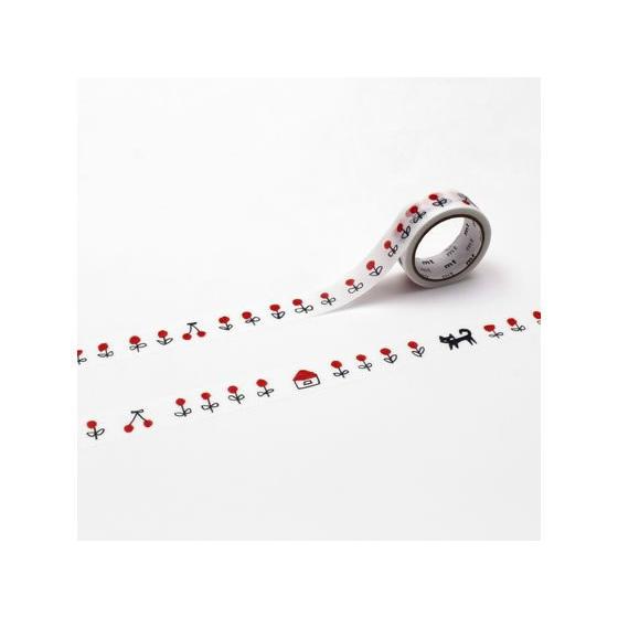 カモ井 松林誠 黒猫 MTMATU01 デコレーション用マスキングテープ １５ｍｍ幅 デコレーション...