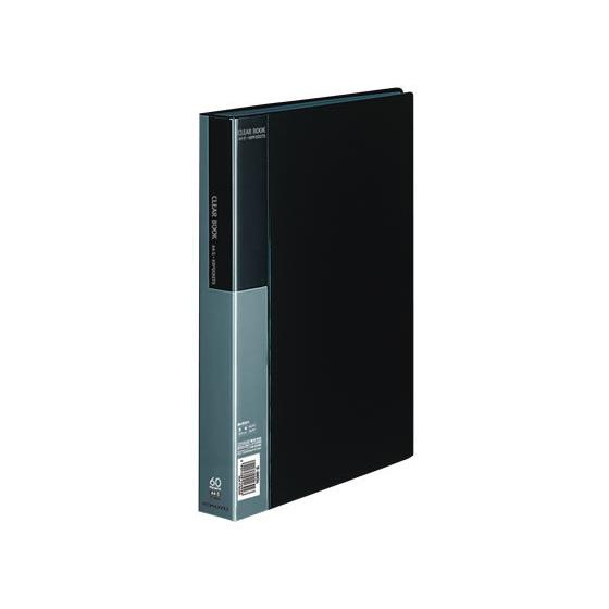 コクヨ クリヤーブック〈ベーシック〉固定式 A4 60ポケット 黒 Ａ４ 固定式クリヤーファイル