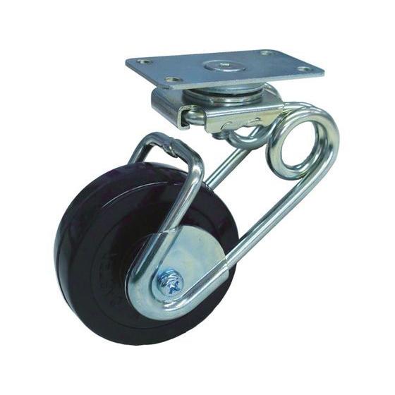 【お取り寄せ】シシク 緩衝キャスター5 自在 100径 Rゴム車 SAJ-TS6-100R キャスタ...