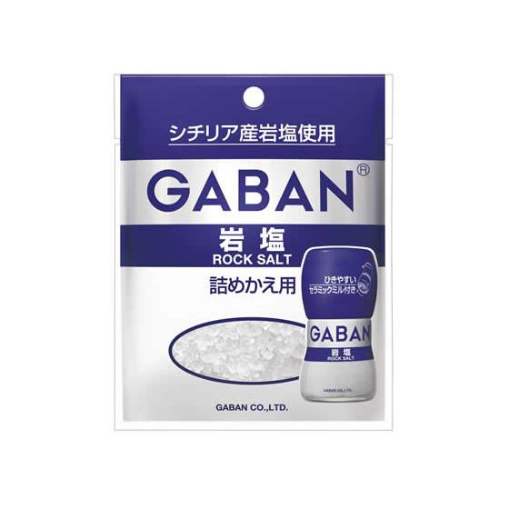 ハウス食品 ギャバン 岩塩 詰め替え用 35g  塩 砂糖 調味料 食材