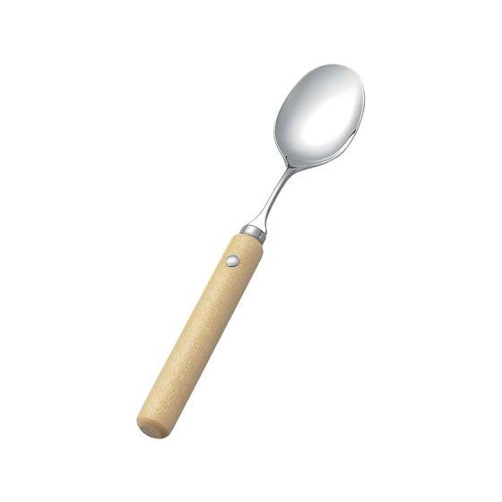 【お取り寄せ】斉藤工業 木製 丸 ハンドル スプーン 大(R-7) 6539500 スプーン カトラ...
