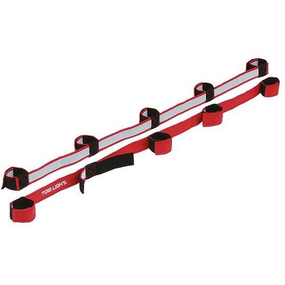 【お取り寄せ】トーエイライト むかでロープ DX5 赤 2本1組 5人用 B-3384R