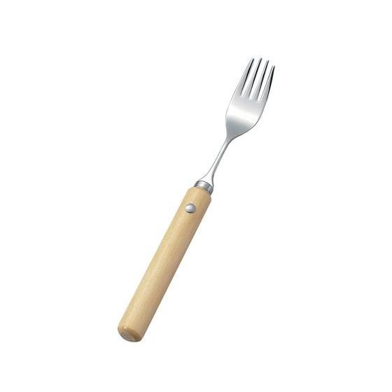 【お取り寄せ】斉藤工業 木製 丸 ハンドル フォーク 小(R-11) 6539900 フォーク カト...