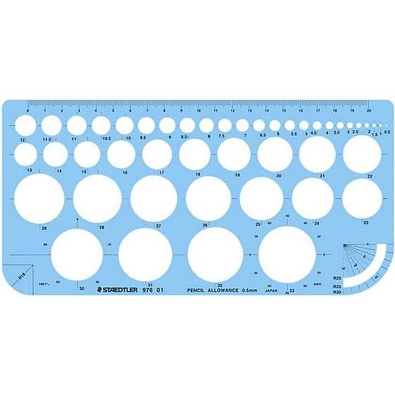 ステッドラー テンプレート 円定規 97601 テンプレート 製図用紙
