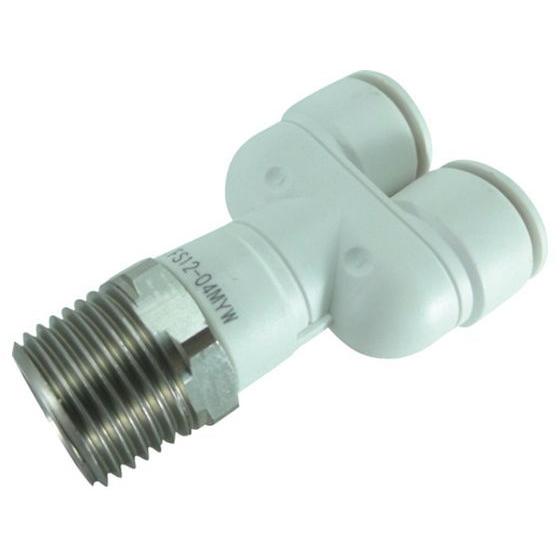 【お取り寄せ】チヨダ ファイブSUSメイルブランチワイ 白 12mm・R1／2 FS12-04MYW...