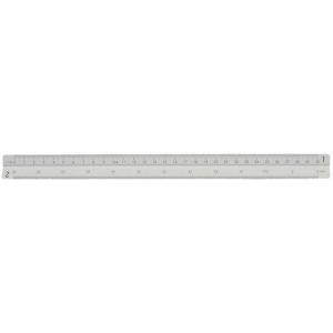 タケダ/オールアルミ三角スケール 30cm一般用 副尺付/27-0610