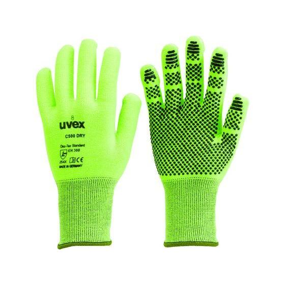 【お取り寄せ】UVEX C500 ドライ M 6049968 耐切創手袋 作業用手袋