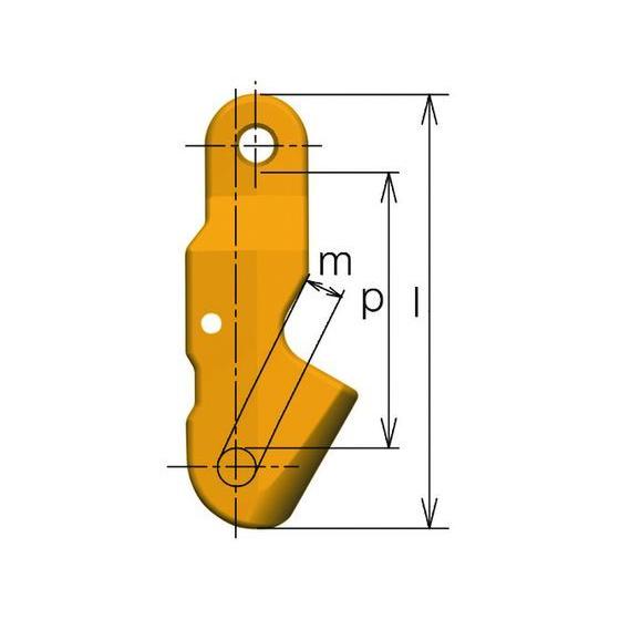 【お取り寄せ】チェンスリング カナグ部材(ピン) ショートニングクラッチVWW 荷重1.5t ワイヤ...