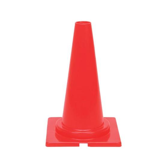 【お取り寄せ】ミツギロン ミニコーン 赤 450×295 MC-R 三角コーン 区画 現場 安全 作...