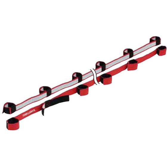 【お取り寄せ】トーエイライト むかでロープ DX10 赤 2本1組 10人用 B-3793R