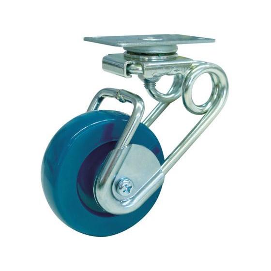 【お取り寄せ】シシク 緩衝キャスター5 自在 100径 ウレタン車 SAJ-TS6-100U キャス...