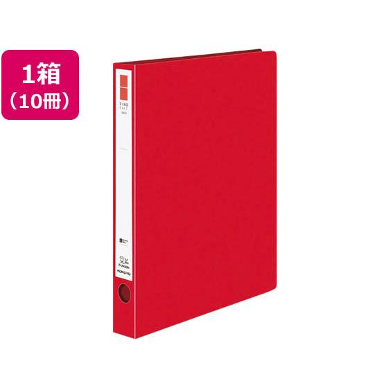 コクヨ リングファイル〈ER〉PP A4タテ 背幅39mm 赤 10冊 Ａ４ 丸型２穴リングファイル...