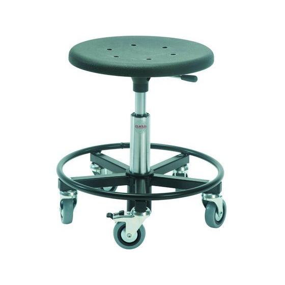 【お取り寄せ】Global SIGMA 480RS フットリング付き作業チェア スチール製ベース キ...