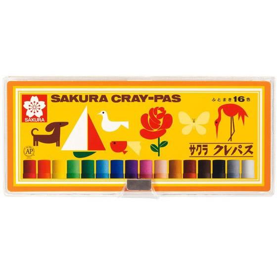 サクラ クレパス太巻 16色セット(ソフトケース入) LP16S
