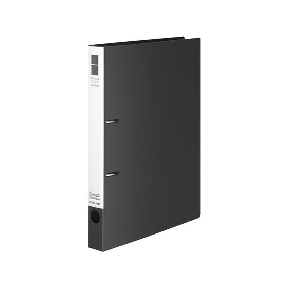 コクヨ リングファイル〈スリムスタイル〉 A4タテ 背幅33mm ダークグレー Ａ４ 丸型２穴リング...
